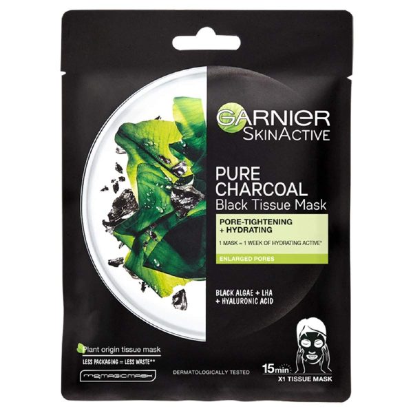 7 Garnier Tissue Mask Charcoal Algae